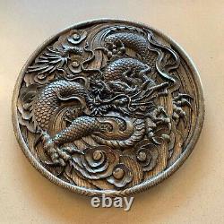 14 Asian Chinese Dragon Carved Wood Wall Art Feng Shui Decor Plaque Panel