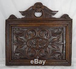 15 x 15 Antique French Oak Wood Wall Decor Wall Panel Han Carved