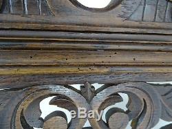 15 x 15 Antique French Oak Wood Wall Decor Wall Panel Han Carved