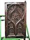 15th C Flamboyant Cathedral Carving Panel Antique French Salvaged Furniture 15