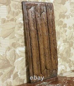 16 th c Napkin folds carved wood panel Antique french architectural salvage 14