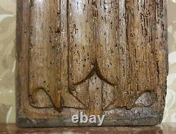 16 th c Napkin folds wood carving panel Antique french architectural salvage