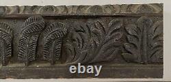 1600s ANTIQUE GOTHIC HAND CARVED FOLIAGE OAK WOOD PANELS, ARCHITECTURAL ACCENT