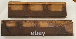 1600s ANTIQUE GOTHIC HAND CARVED FOLIAGE OAK WOOD PANELS, ARCHITECTURAL ACCENT