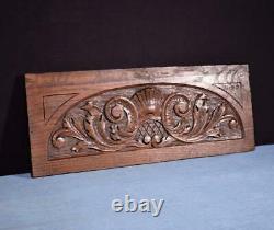 17 French Antique Hand Carved Architectural Panel Solid Oak Wood Trim