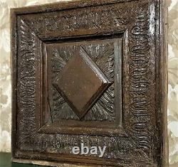 17 th C Acanthus leaf carved wood panel Antique french architectural salvage 17