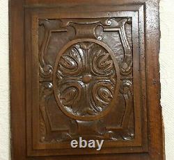 17 th c Rosette flower carving panel Antique french architectural salvage 20