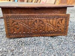 1700 Ancient Wooden Hand Carved Floral Beautiful Wall Hanging Panel