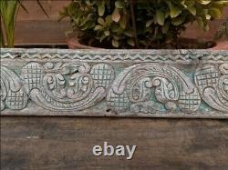 1700 Antique Wood Fine Hand Carved Floral Beautiful Door Wall Panel Rare