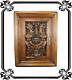 17th Antique French Hand Carved Wood Door Wall Panel With Griffin Chimera Lion