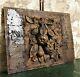 17th Still Life Wood Carving Panel Antique French Oak Architectural Salvage