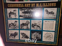 1926 MC Illions Carousel carved mirror panel 10 Pc Lot (Poster Not Included)