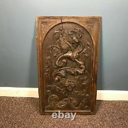 19th Century Carved Wood Panel