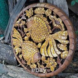 1pc Wall Art Wooden Panels Thai Figure With Handmade Size 60cm