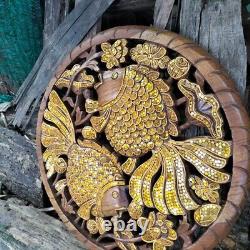 1pc Wall Art Wooden Panels Thai Figure With Handmade Size 60cm