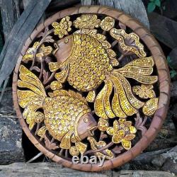 1pc Wall Art Wooden Panels Thai Figure With Handmade Size 60cm