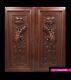 2 Antiques 1890s French Carved Walnut Wood Panels Chimera ^^sale Tax Refunded^^