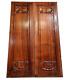 2 Acanthus Leaf Walnut Carving Panel 2354 Antique French Architectural Salvage