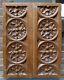 2 Nice Antique Wood Carving Panels With A Gothic Decor, Dutch, 19th. Century