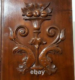 2 Sea monster griffin carving panel Antique french architectural salvage 22