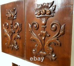 2 Sea monster griffin carving panel Antique french architectural salvage 22