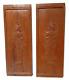 (2) Vintage Wood Carved Thailand Ancient Thai King & Queen Panels 9 X 24 Ea