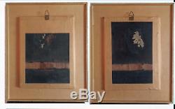 2 x Schnitzerei 19. Jh. Rotlack vergoldet China carved gilded wood relief panel