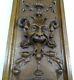 21 Antique French Panel Solid Walnut Wood Hand Carved Green Man -renaissance2