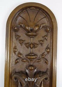 21 Antique French Panel Solid Walnut Wood Hand Carved Green Man -Renaissance2