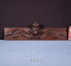 21 French Antique Hand Carved Architectural Panel Solid Oak Wood Trim