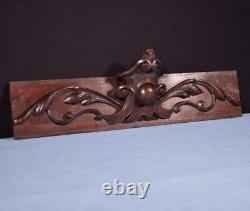 21 French Antique Hand Carved Architectural Panel Solid Oak Wood Trim