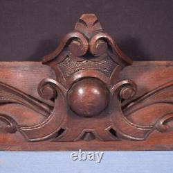 21 French Antique Hand Carved Architectural Panel Solid Oak Wood Trim