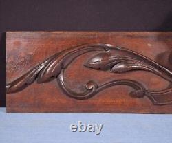 21 French Antique Hand Carved Architectural Panel Solid Oak Wood Trim