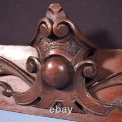 21 French Antique Hand Carved Architectural Panel Solid Oak Wood Trim