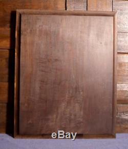 22 Tall French Antique Deep Carved Panel With Baccus/Devil Face in Walnut Wood