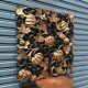 23 Pumpkin Teak Wood Carved Collectibles Thick Handicraft Wall Decor Wall Panel
