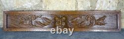 24. Antique French Hand Carved Drawer Front/Panel Solid Oak Wood Gothique