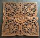 24 Thai Carved Wood Wall Art Panel Decor Plaque Wax Asian Floral Teak Hanging