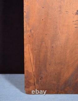 25 Tall French Antique Deeply Carved Soldier Panel Solid Walnut Wood Salvage