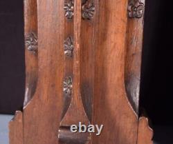 27 Tall Antique French Gothic Revival Panels in Solid Oak Wood with Carvings