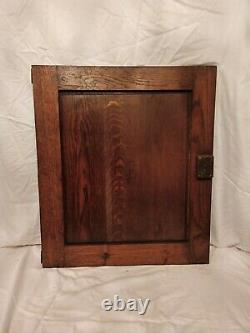 28 Antique French Gothic Architectural Panel Door Oak Wood Carved Salvage