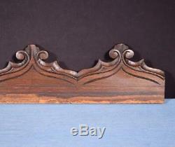 29 French Antique Gothic Pediment/Crest/Panel in Carved Walnut Wood Salvage