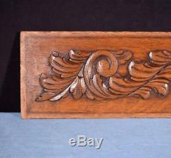 31 French Vintage Carved Architectural Panel Solid Oak Wood Trim