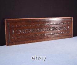 31 Wide Antique French Solid Oak Wood Highly Carved Panel Salvage