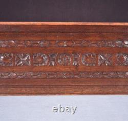 31 Wide Antique French Solid Oak Wood Highly Carved Panel Salvage