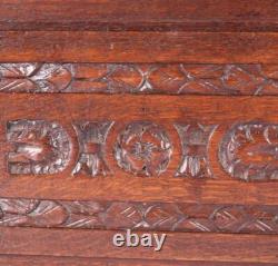 31 Wide Antique French Solid Oak Wood Highly Carved Panel Salvage