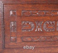 31 Wide Antique French Solid Oak Wood Highly Carved Panel Salvage