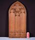 32 Tall French Antique Gothic Panel In Solid Oak Wood Salvage Late 1800's