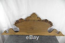 33 Antique French Carved Wood Architectural Pediment Panel Solid Oak
