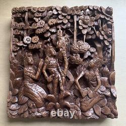 3D Wall panel wood carving Ornate Amazing Heavy